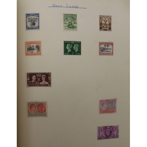 493 - COMMONWEALTH & GREAT BRITAIN STAMPSAn album of unused and used stamps mostly hinged with Aden 19... 