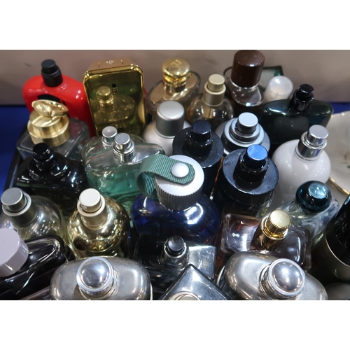 157 - A collection of mainly men's aftershave, mostly testers including Davidoff, Paco Rabanne, Hugo Boss,... 