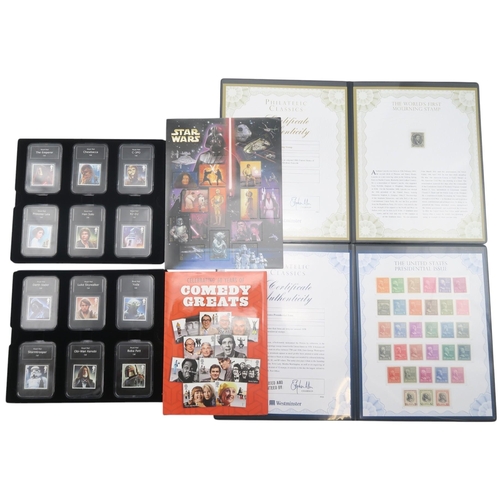 498A - A Star Wars Premium Capsule Edition Stamp Collection, with COA no. 0760, a Star Wars presentation pa... 