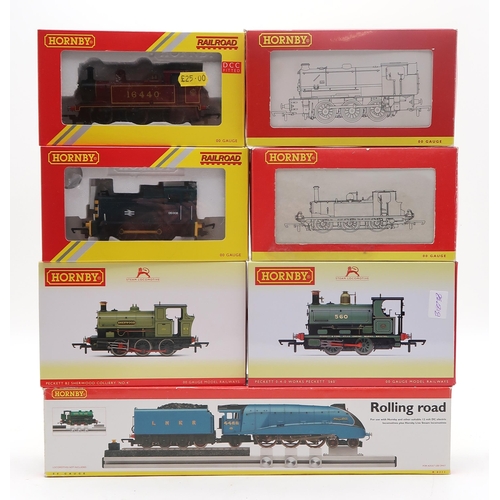 515 - Hornby 00-gauge R3615 Peckett W4 0-4-0 Works Peckett '560', R2151B LMR Class J94 W.D. Austerity 'McM... 