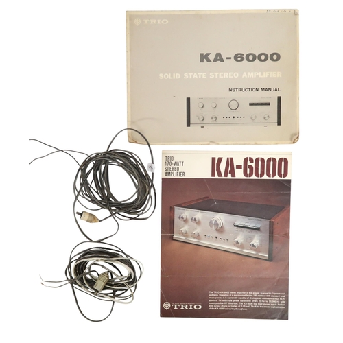 471 - A TRIO KA-6000 Solid State Stereo Amplifier, with Instruction Manual 