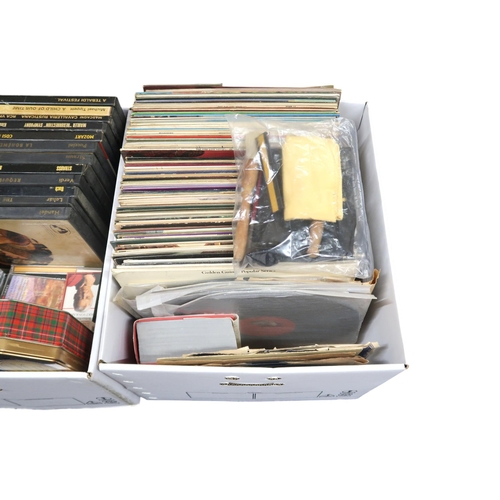 472 - Three Large Boxes of LP Records, Singles, CDs and Tapes. predominantly of Classical and Orchestral M... 