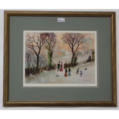 928 - HELEN LAYFIELD BRADLEY (ENGLISH 1900-1979) A COLLECTION OF SIGNED PRINTS (5)