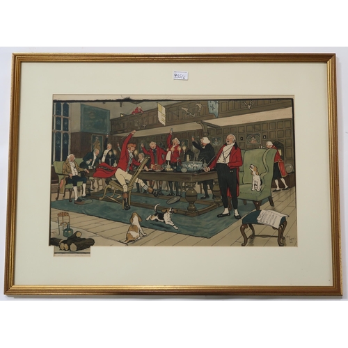 935 - CECIL ALDIN (ENGLISH 1870-1935) COLLECTION OF HUNTING LITHOGRAPHS Lithograph, signed, 37 x... 