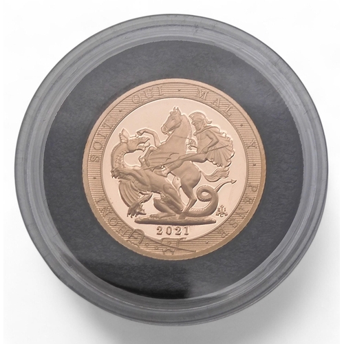 357 - Elizabeth II (1952-2022) Sovereign 2021 The East India CompanyObverse Gillick’s port... 