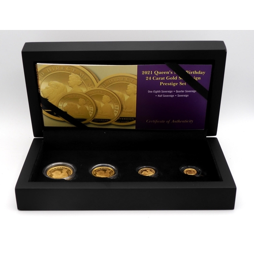 365H - Elizabeth II (1952-2022) 2021 95TH BIRTHDAY FINE GOLD SOVEREIGN PRESTIGE SET Sovereig... 