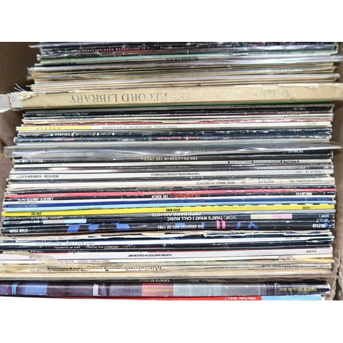 481 - VINYL RECORDS a mixed box of mostly Pop Music, to include T-Rex, Simon and Garfunkel, Everly Brother... 