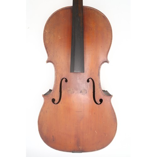 2642E - A 4/4 CELLO with tailpiece and bridge, and a mandolin banjo in a hardcase