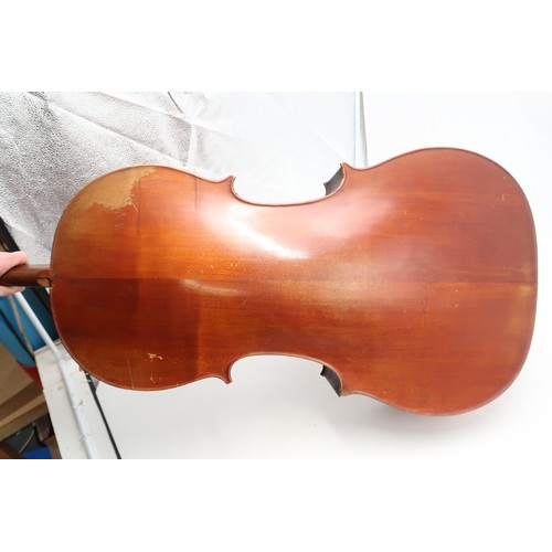 2642E - A 4/4 CELLO with tailpiece and bridge, and a mandolin banjo in a hardcase