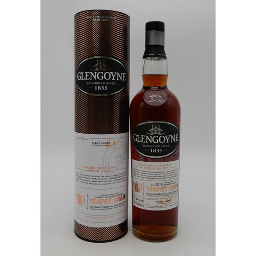 2691B - GLENGOYNE TEAPOT DRAM BATCH NO. 007One bottle of cask strength  Glengoyne Highland Single Malt ... 