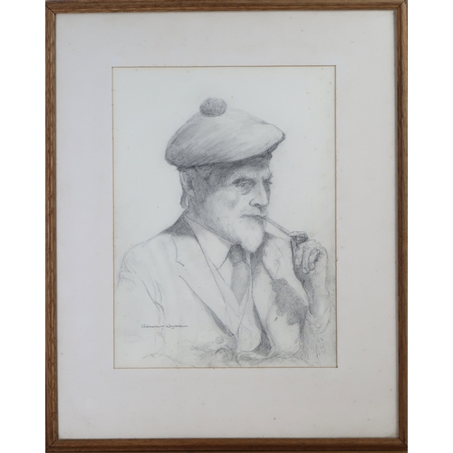 908 - † AILEEN WYLLIE (BRITISH 1903-1987) HAROLD WYLLIE, SUMMER REST Pencil, signed lower left, 36.5 x 27c... 