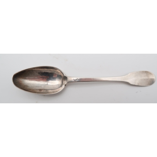 424A - A collection of Georgian and later silver flatware, including a tablespoon by Thomas Wallis &am... 