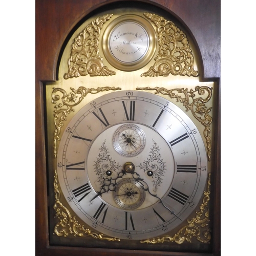 19 - A 19th century mahogany cased J. Cameron & Son, Kilmarnock grandfather clock with brass ormolu m... 