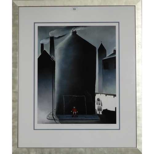 950 - MACKEZIE THORPE (ENGLISH b.1956) THE KEEPER Lithograph, signed lower right, numbered 64/495, 60 x 48... 