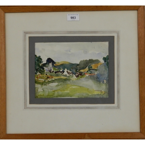 983 - ARTHUR CHRYSTAL (SCOTTISH 20th CENTURY) DUNDRENNAN Watercolour, signed lower right, 18 x 2... 