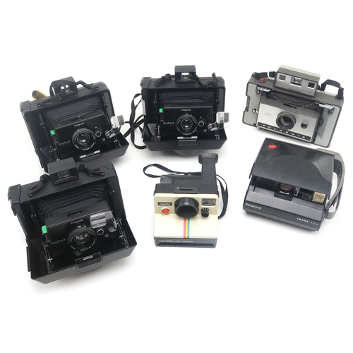 502 - Assorted Polaroid cameras, including 1000, ProPack and 320 models