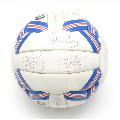 520 - Glasgow Rangers F.C. - a Minerva Nova size 5 football, bearing team signatures, to include Gord... 