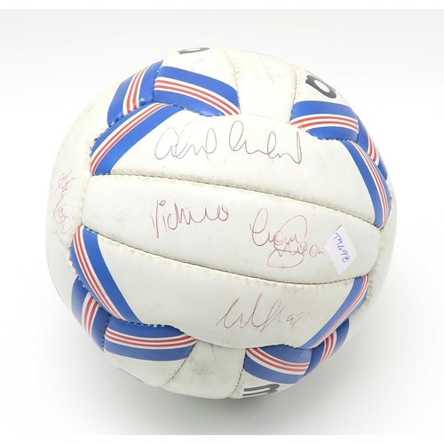 520 - Glasgow Rangers F.C. - a Minerva Nova size 5 football, bearing team signatures, to include Gord... 