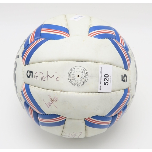 520 - Glasgow Rangers F.C. - a Minerva Nova size 5 football, bearing team signatures, to include Gord... 