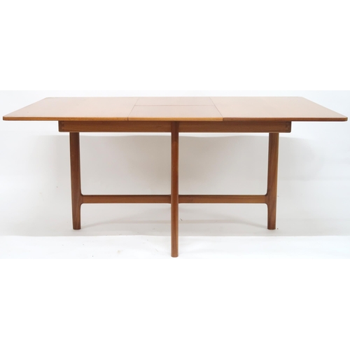 95 - A MID 20TH CENTURY TEAK A.H MCINTOSH & CO LTD OF KIRKCALDY TEAK EXTENDING DINING TABLE AND SIX C... 