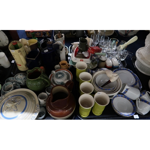 230 - A collection of ceramics including a Yardley Lavender soap dish, Carlton Ware, whisky water jugs, as... 