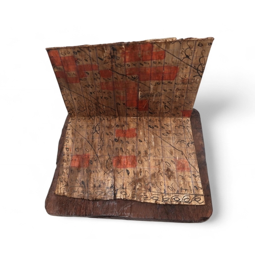 271 - A Sumatran Putasha / Divination book, double-sided with script and illustrations, and a Tibetan pray... 