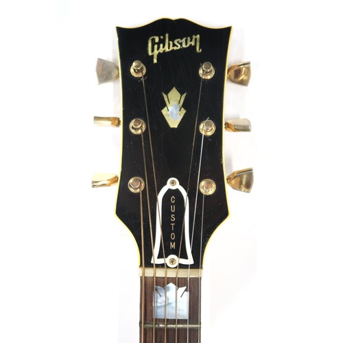 606C - GIBSON CUSTOM J-200N c.1964With maple back and sides and a spruce top, abalone inlay on 20-fret rose... 