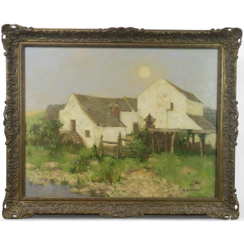 DAVID GAULD RSA (SCOTTISH 1865-1936)THE MILL Oil on canvas, signed ...