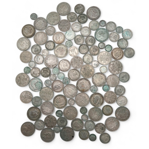 449 - A GB coin collection to include a quantity of pre 1947 silver examples with an approximate weight of... 