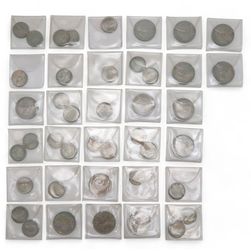 449 - A GB coin collection to include a quantity of pre 1947 silver examples with an approximate weight of... 