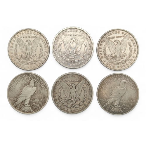 455 - United States Federal republic (1776-date)A lot comprising Morgan Dollars various dates together wit... 