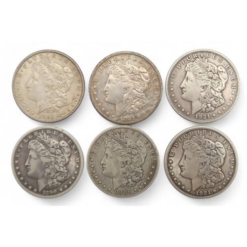 455 - United States Federal republic (1776-date)A lot comprising Morgan Dollars various dates together wit... 