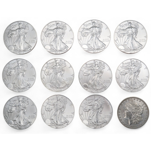 456 - A lot comprising various silver 1oz coins to include Liberty Dollars, Britannia Crowns etc (29)