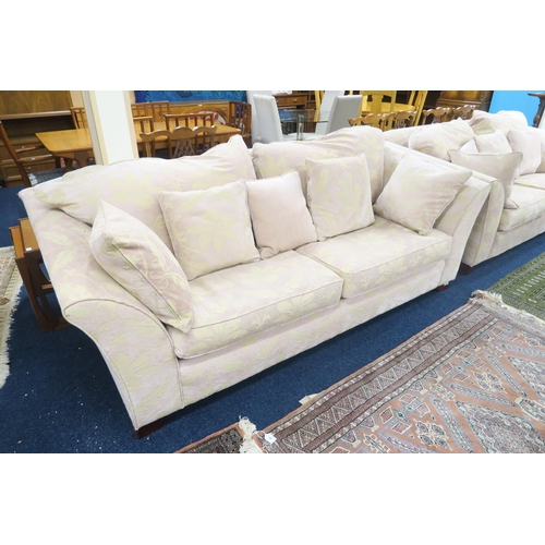 64 - A contemporary two piece Collins & Hayes living room suite consisting a three seater settee, 83c... 