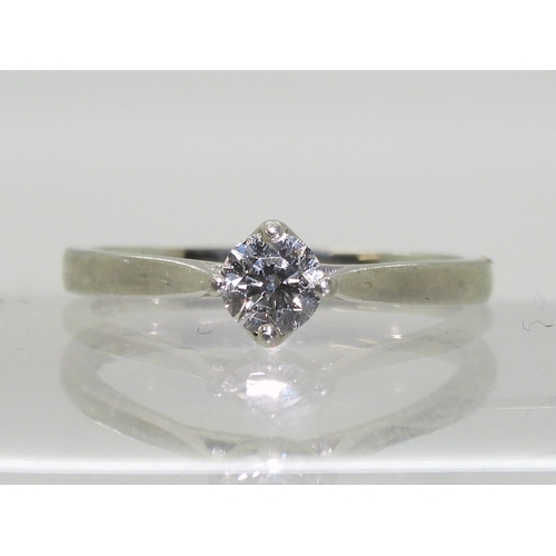 740 - A platinum diamond solitaire ring, the brilliant cut diamond has a GIA certificate which states it i... 