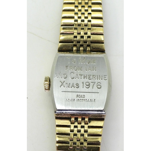 771 - A gold plated Ladies Tissot watch 