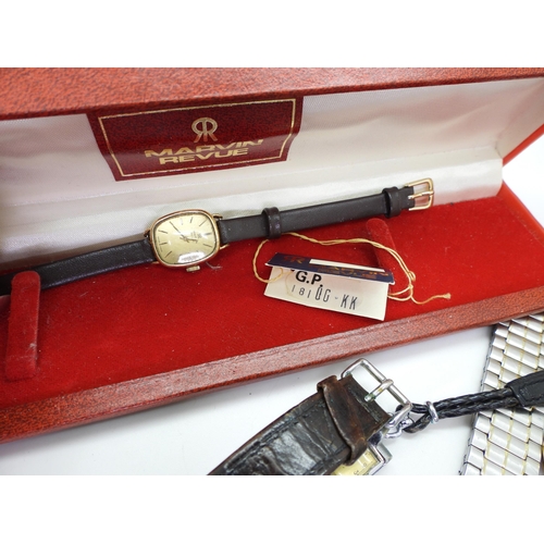 890 - A ladies Marvin Revue, in original box, and a collection of other watches to include The Skipper, Ti... 