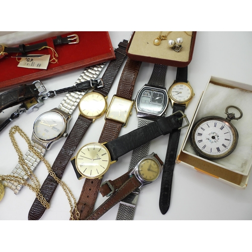 890 - A ladies Marvin Revue, in original box, and a collection of other watches to include The Skipper, Ti... 