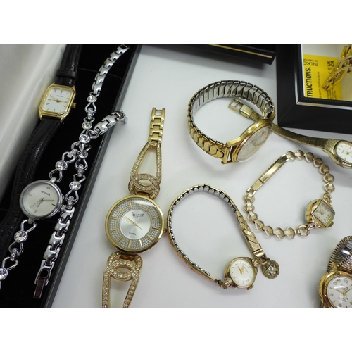 892 - A collection of vintage and fashion watches, to include Accurist, Lindex, Delma, Sekonda, Ingersoll,... 