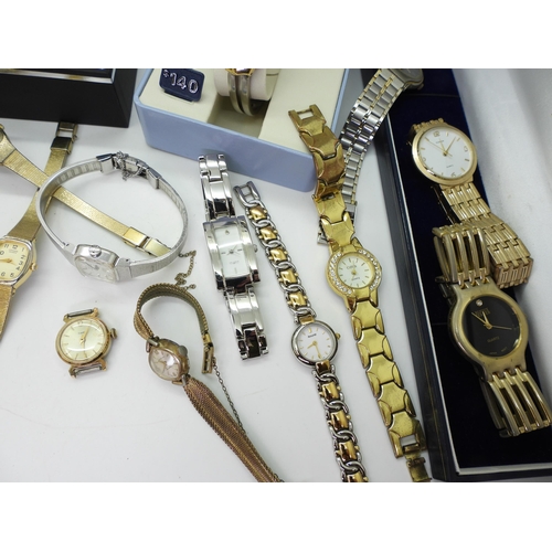 892 - A collection of vintage and fashion watches, to include Accurist, Lindex, Delma, Sekonda, Ingersoll,... 