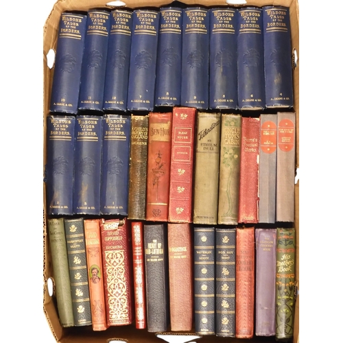 509 - Assorted works of classic literature, to include Dickens, Dumas, Bunyan, Scott, Wilson's Tales of th... 