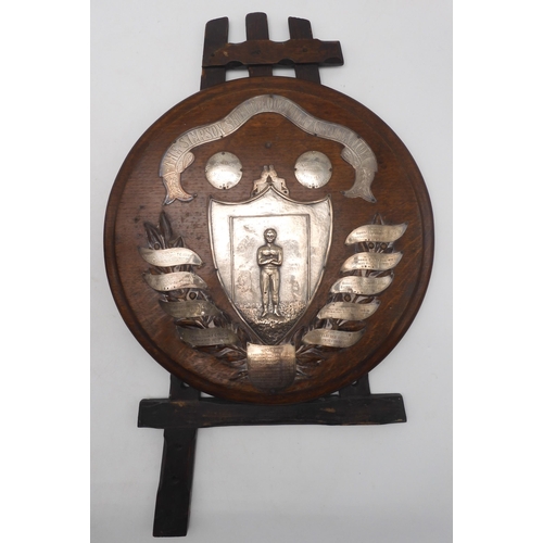 551 - A late-19th/early-20th century Simpson Shield Football Association award plaque, presented by W. Sim... 