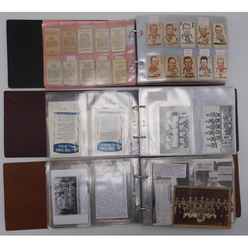 584 - A large quantity of sporting cigarette/collectors' cards, including Topical Time Panel Portraits, th... 