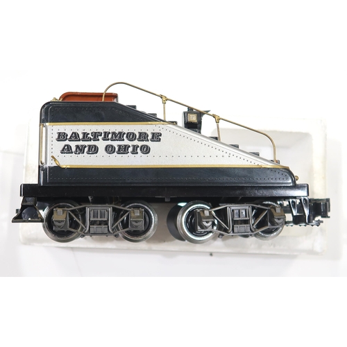 657 - A R.E.A. (Railway Express Agency) Rodgers 2-4-2 steam locomotive and Tender Car, together with two B... 