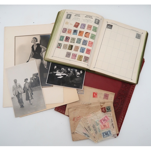 659 - A Triumph Stamp Album, part filled, to include Belgium, Ceylon, Egypt, Germany, French Post Offices ... 