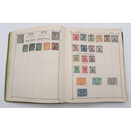 659 - A Triumph Stamp Album, part filled, to include Belgium, Ceylon, Egypt, Germany, French Post Offices ... 