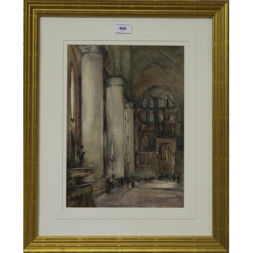 909 - EMILY MURRAY PATERSON (SCOTTISH 1855-1934) BASILICA DEI FRARI  Watercolour, signed lo... 