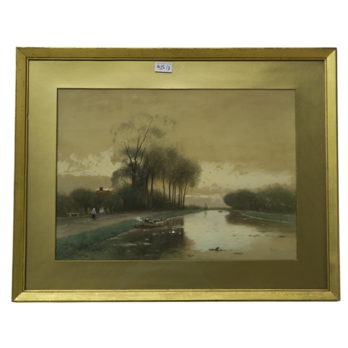 925 - SAMUEL TOWERS (BRITISH 1862- 1943) EXTENSIVE LOCH SCENE Watercolour, signed lower left, 49... 