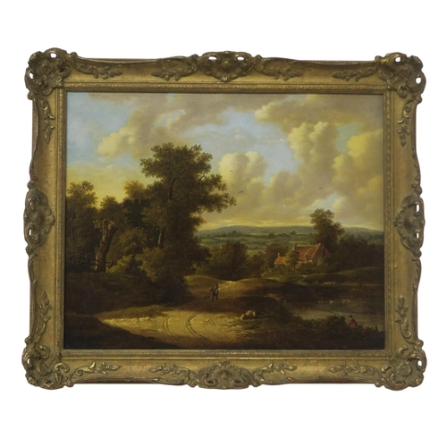 926 - 19th CENTURY SCHOOL BUCOLIC SCENE Oil on canvas, 41 x 52cm