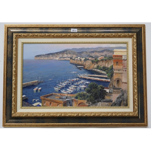 992 - ANTONIO SANNINO (ITALIAN b.1956) SORRENTO Oil on canvas, signed lower right, 50 x 68cm Together with... 